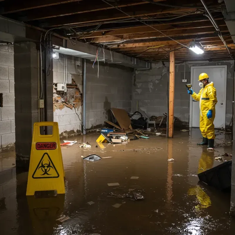 Flooded Basement Electrical Hazard in Colville, WA Property